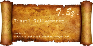 Tisztl Szilveszter névjegykártya